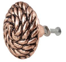 Round Rope Antique Copper Aluminium Cabinet Knob